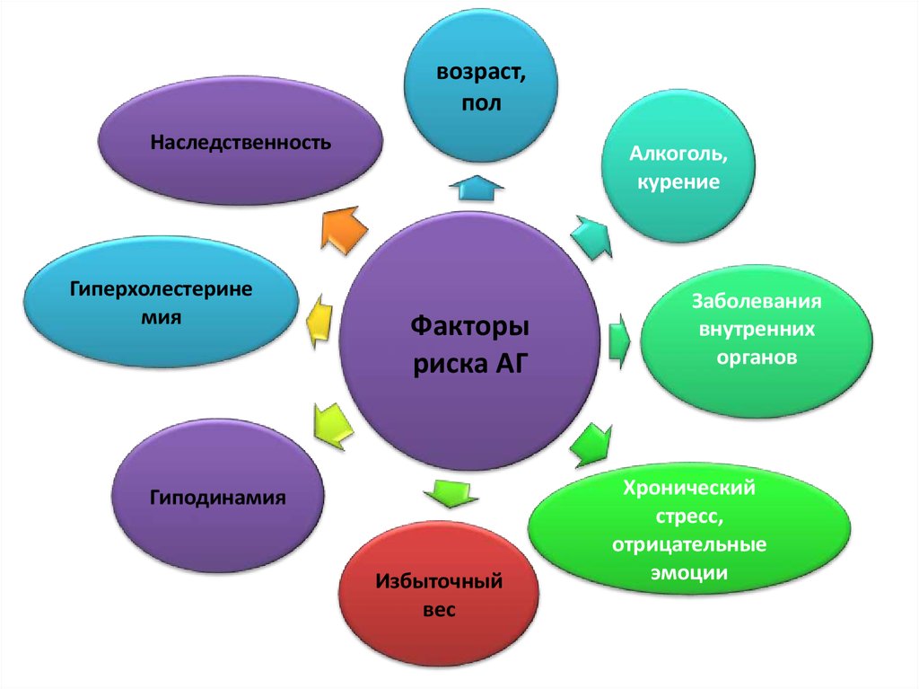 Факторы риска развития артериальной гипертензии